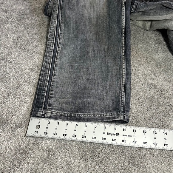 Y2K Pepe Jeans Jeans Mens 34 (fit 38x33) Faded Black Embroidery Baggy Wide Leg - Picture 16 of 16